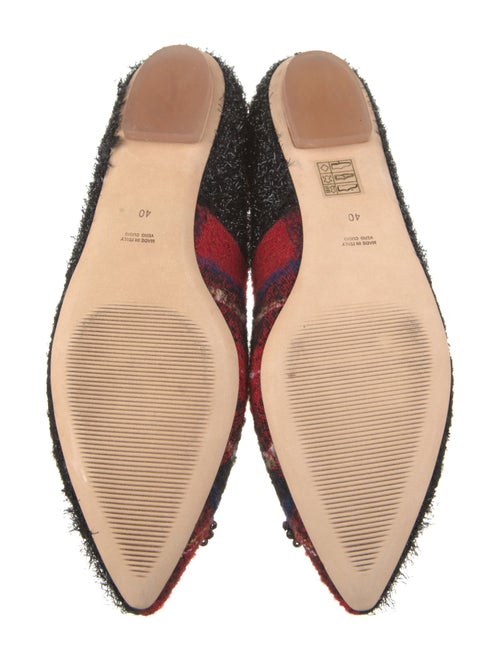 Simone Rocha Tweed Printed Flats