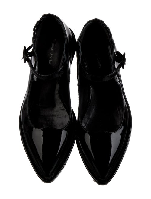 Simone Rocha Patent Leather Lasercut Accents Pumps