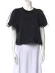 Simone Rocha Crew Neck Short Sleeve Crop Top