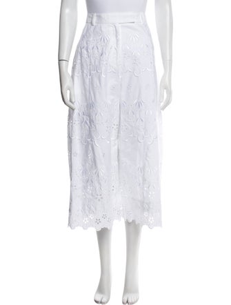 Simone Rocha Lace Pattern Wide Leg Pants