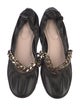 Simone Rocha Leather Chain-Link Accents Mary Jane Flats