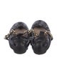 Simone Rocha Leather Chain-Link Accents Mary Jane Flats