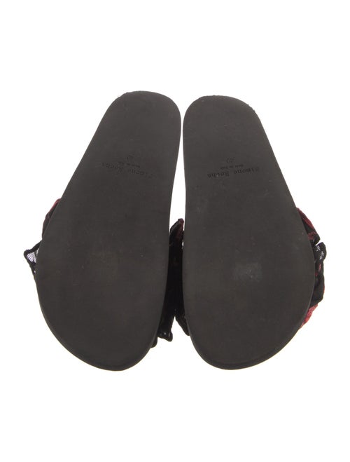 Simone Rocha Printed Ruffle Embellishment Slides