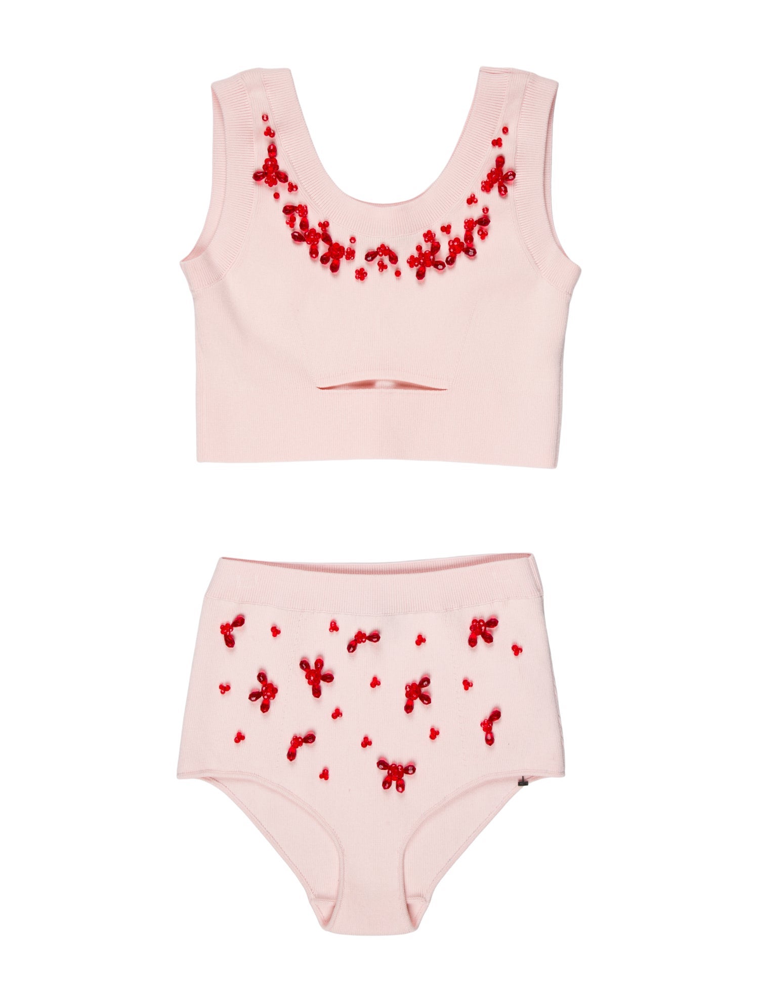 Simone Rocha Crystal Embellishments Short Set