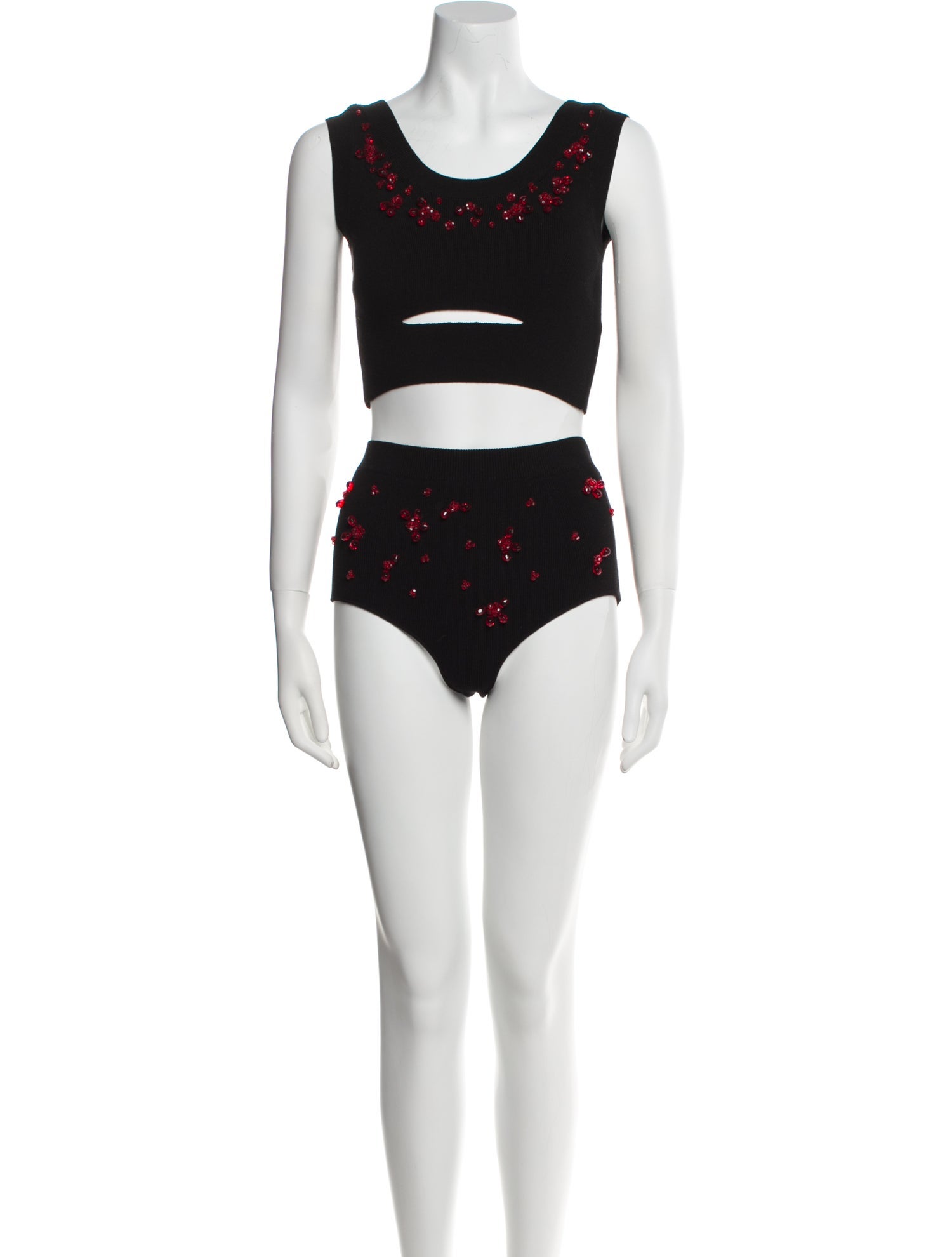 Simone Rocha Scoop Neck Sleeveless Bodysuit