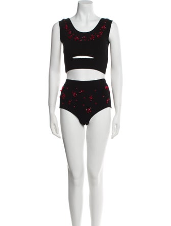 Simone Rocha Scoop Neck Sleeveless Bodysuit