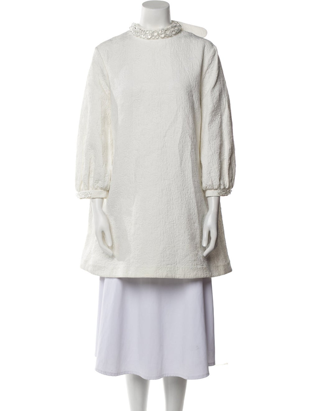 Simone Rocha Evening Jacket White Collarless - image 1