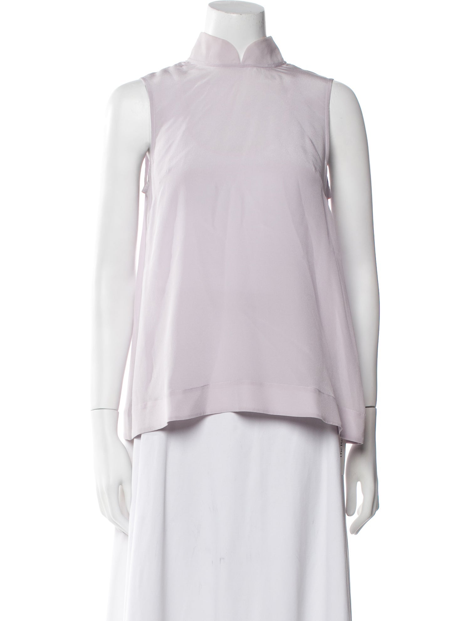 Simone Rocha Silk Mock Neck Top