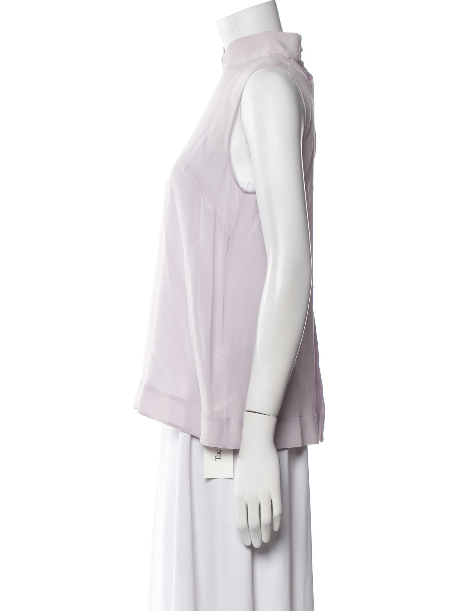 Simone Rocha Silk Mock Neck Top
