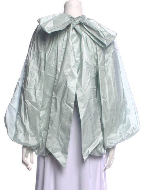 Simone Rocha Silk Mock Neck Blouse