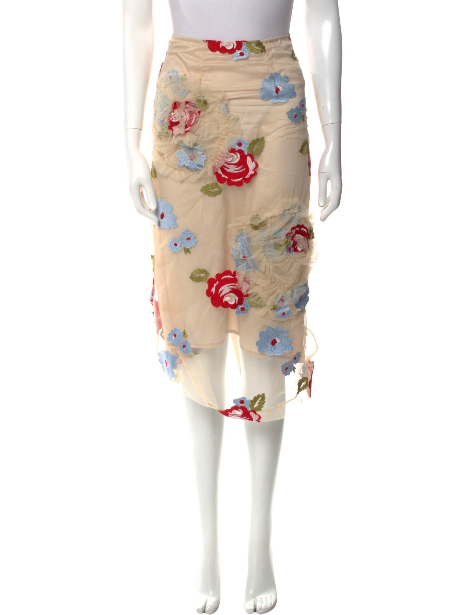 Simone Rocha Nylon Knee-Length Skirt