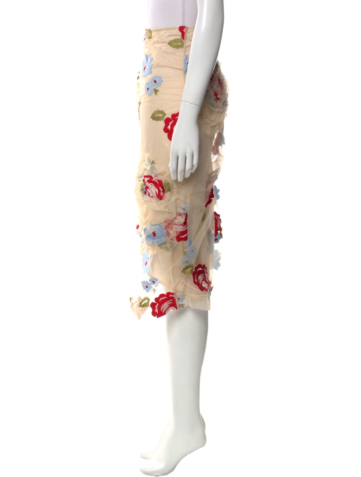 Simone Rocha Nylon Knee-Length Skirt