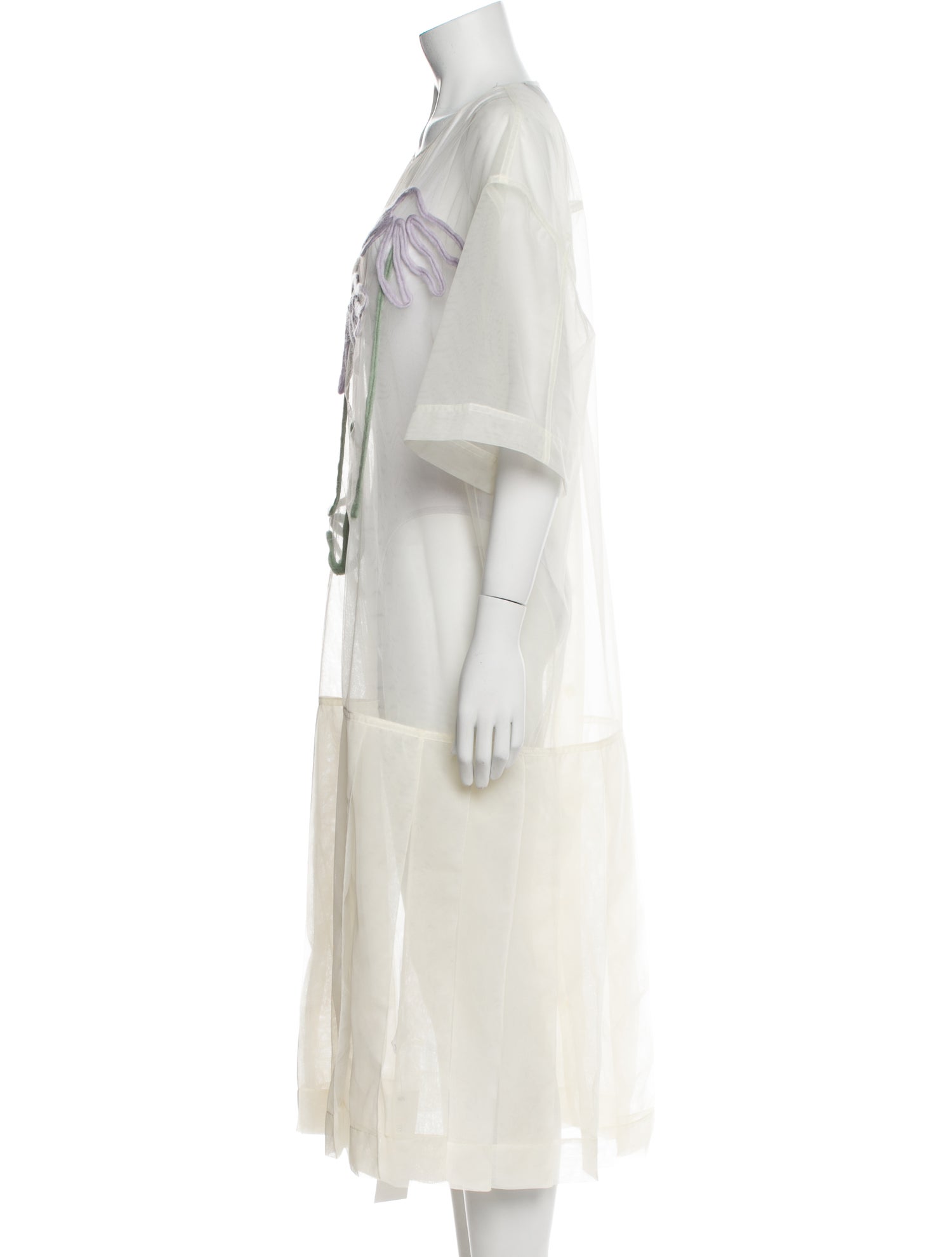 Simone Rocha Graphic Print Midi Length Dress