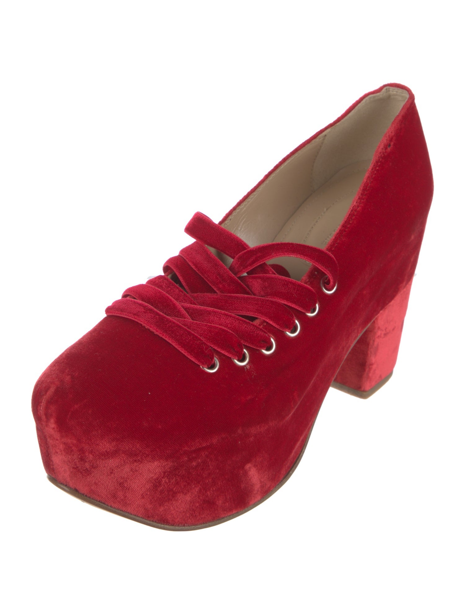 Simone Rocha Velvet Pumps