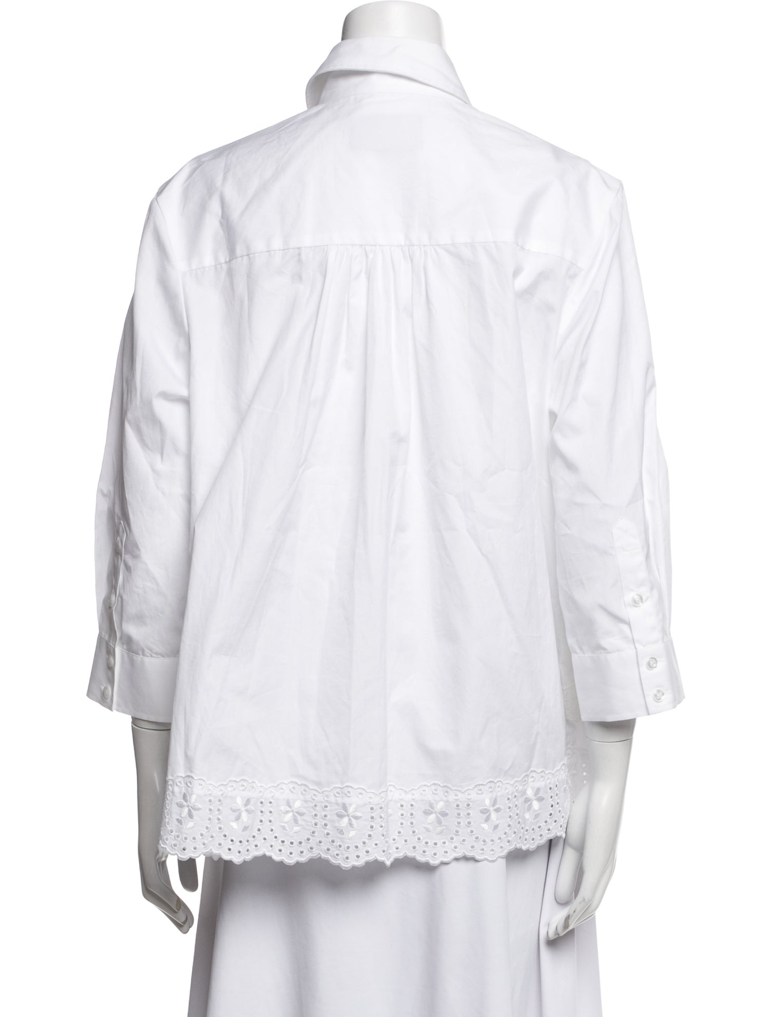 Simone Rocha Three-Quarter Sleeve Button-Up Top