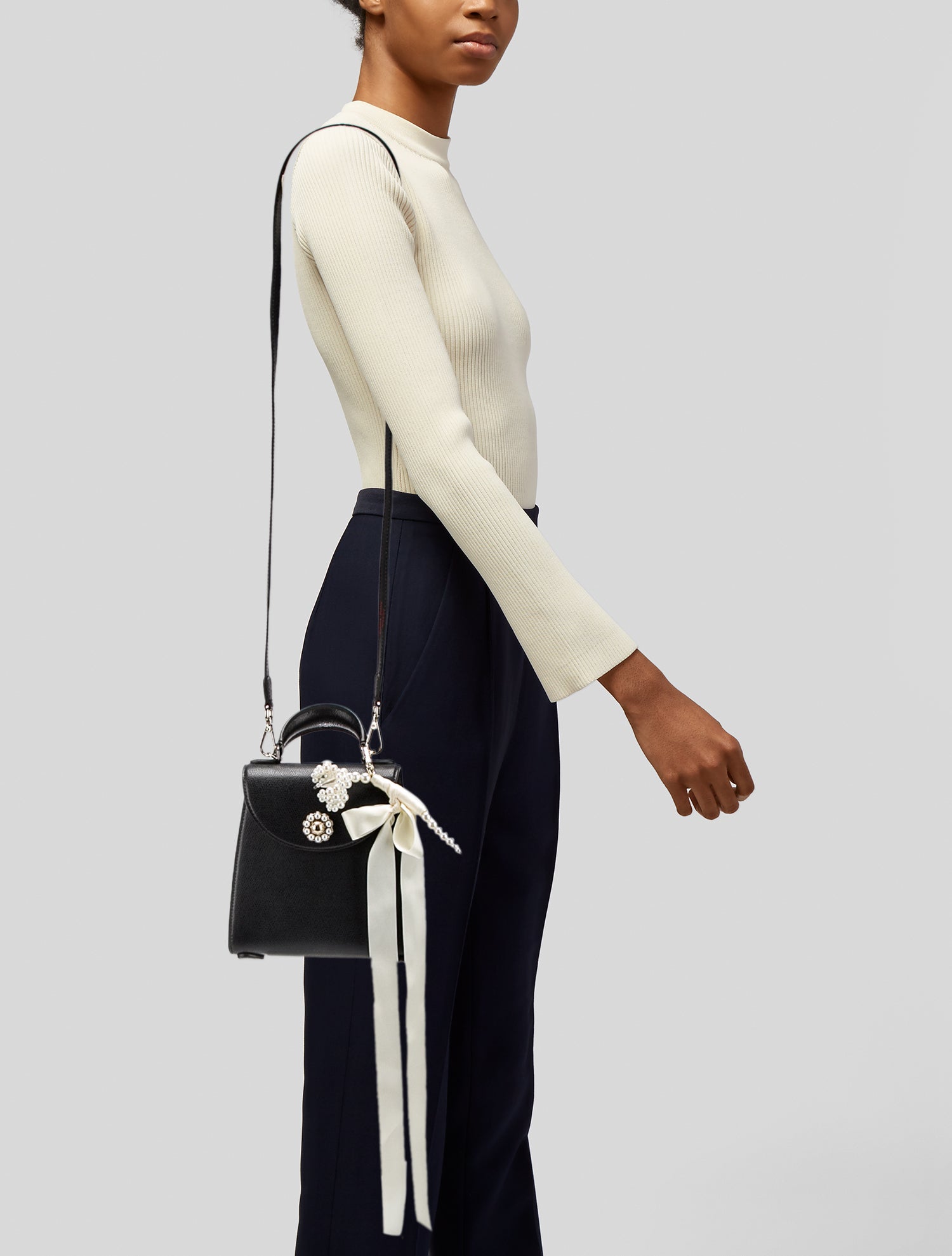 Simone Rocha Leather Top Handle Bag