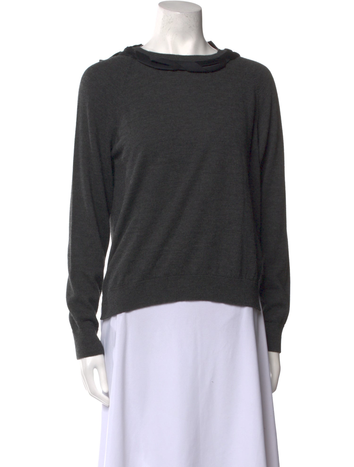 Simone Rocha Merino Wool Bateau Neckline Sweater