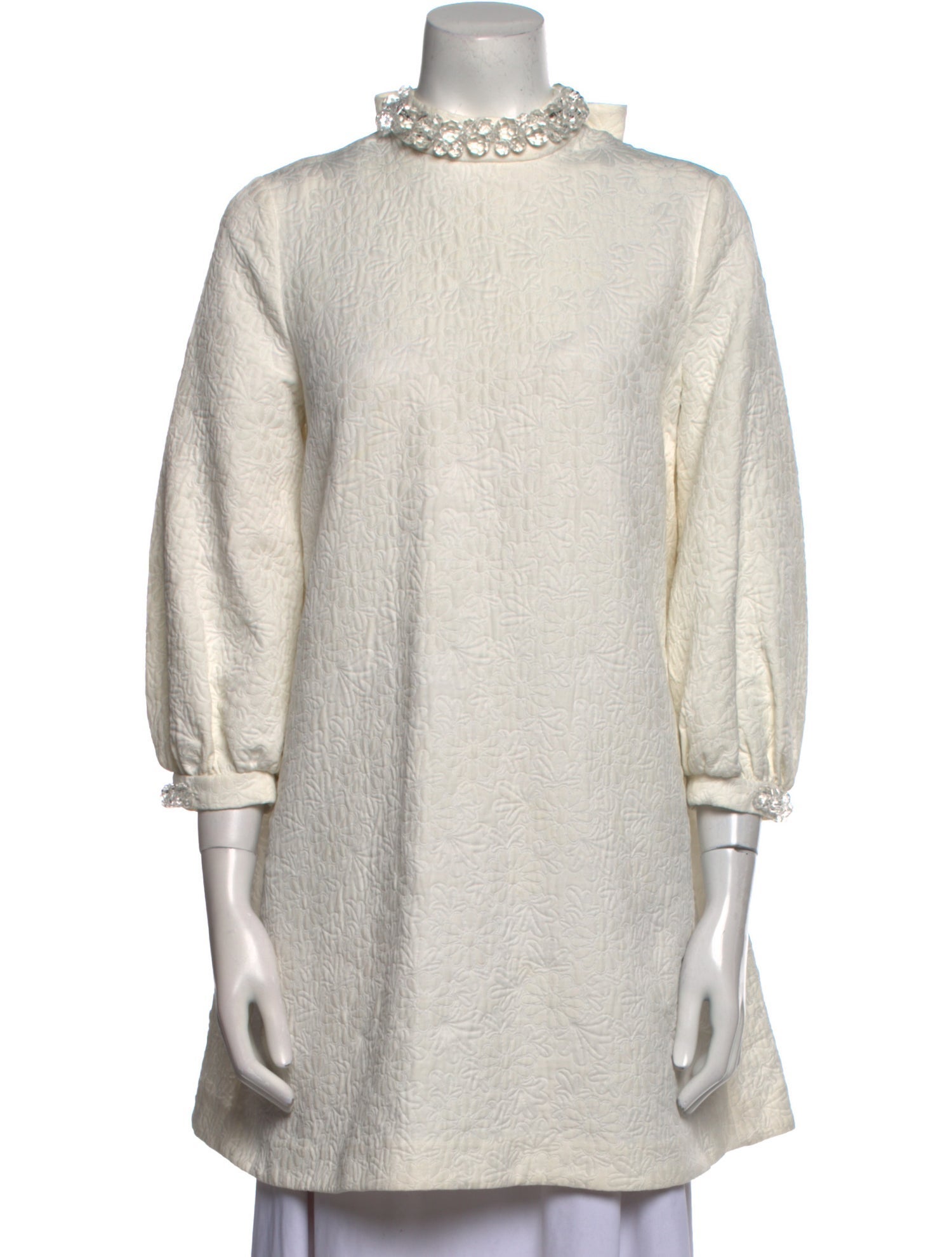 Simone Rocha Mock Neck Three-Quarter Sleeve Tunic