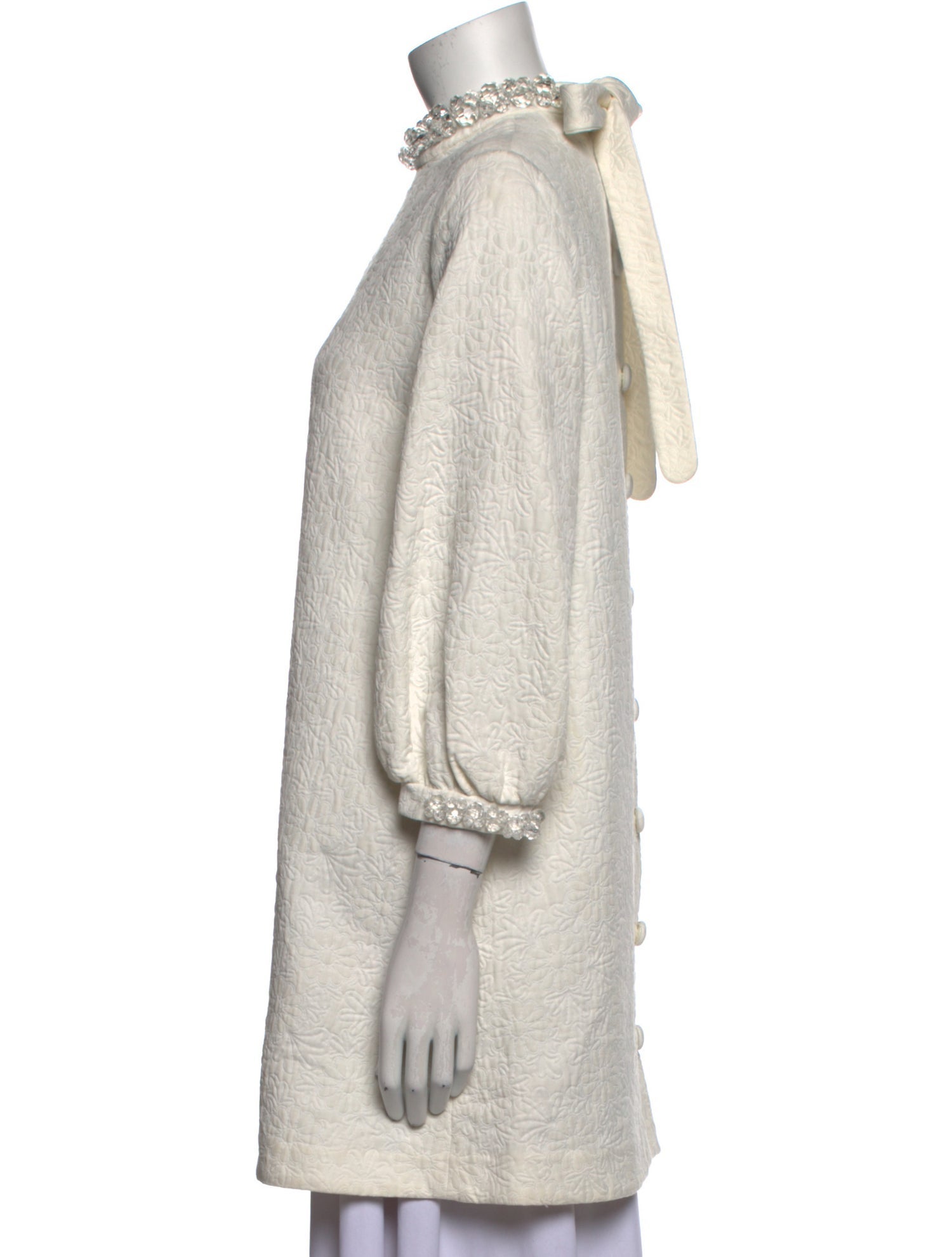 Simone Rocha Mock Neck Three-Quarter Sleeve Tunic