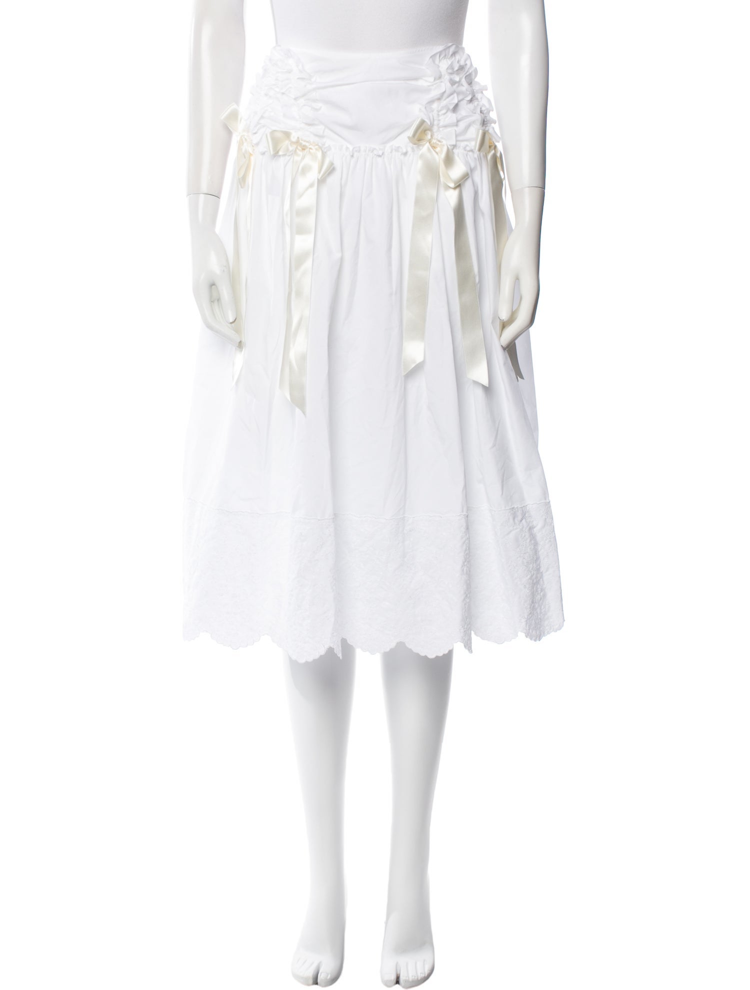 Simone Rocha Ruffle Embellishment Knee-Length Skirt