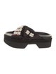 Simone Rocha Satin Crystal Embellishments Slides