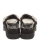 Simone Rocha Satin Crystal Embellishments Slides