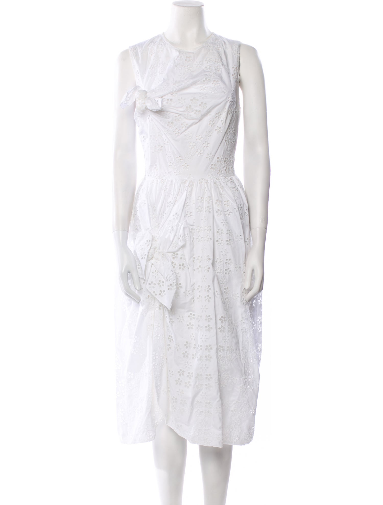 Simone Rocha Crew Neck Midi Length Dress