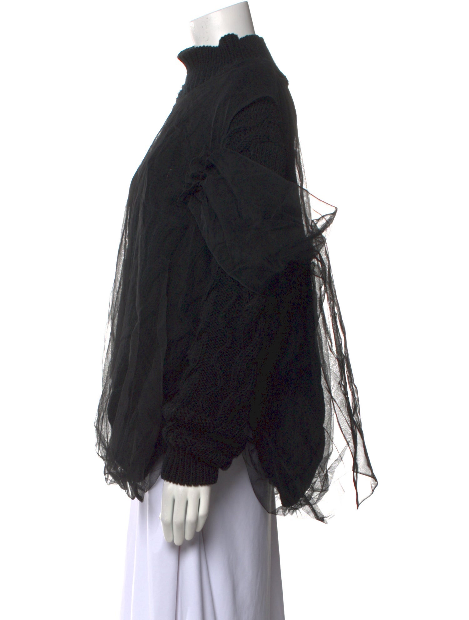 Simone Rocha Wool Mock Neck Sweater