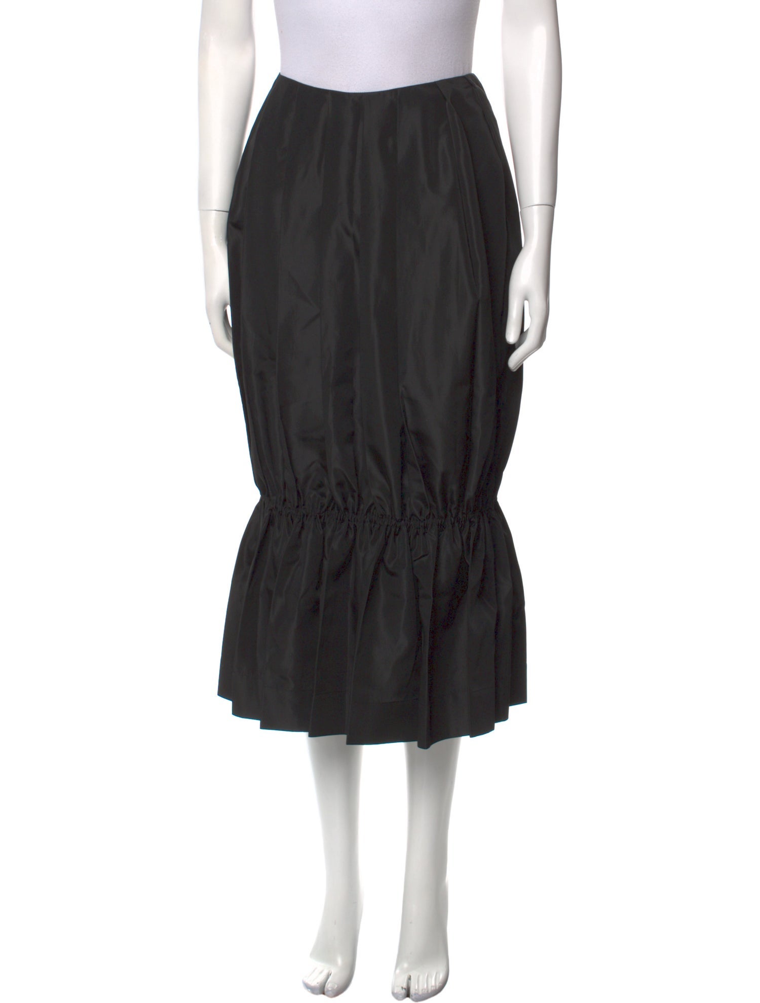 Simone Rocha Pleated Accents Midi Length Skirt