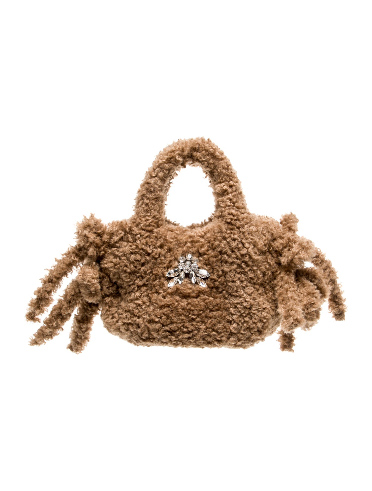 Simone Rocha Faux Fur Top Handle Bag
