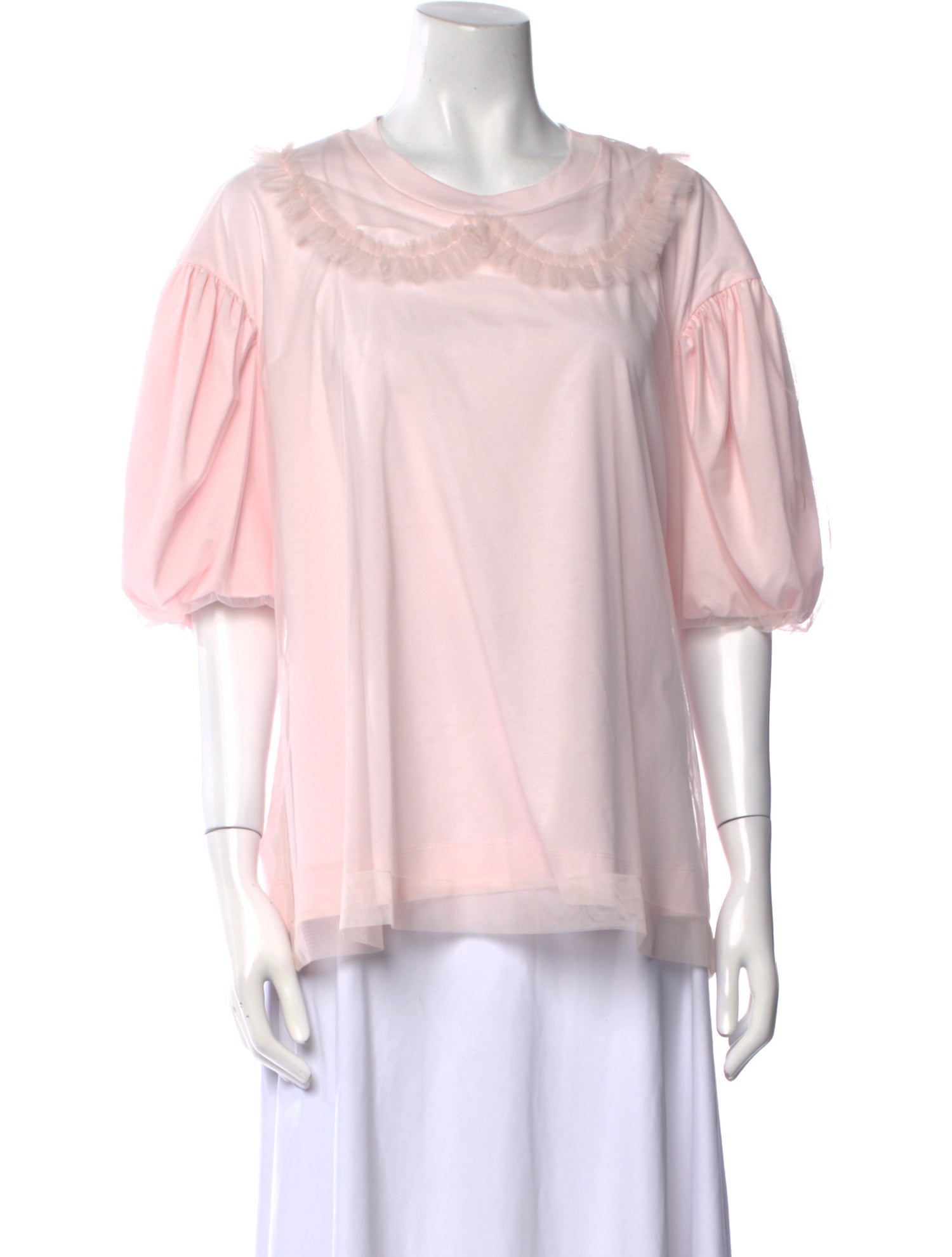 Simone Rocha Scoop Neck Three-Quarter Sleeve Blouse w/ Tags