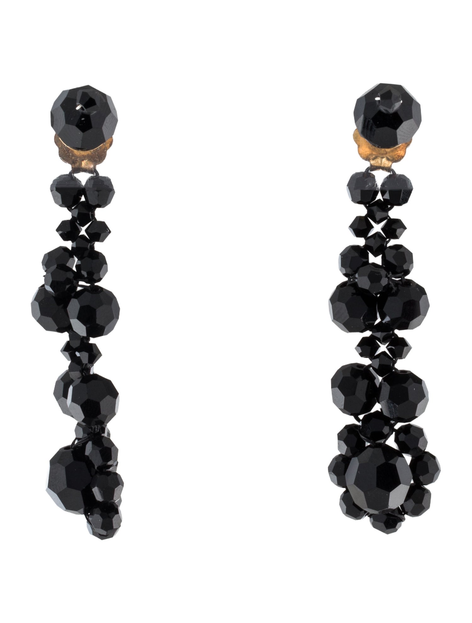 Simone Rocha Beaded Victorian Flower Drop Earrings