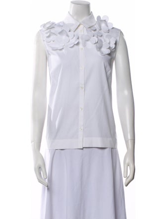 Simone Rocha Sleeveless Button-Up Top