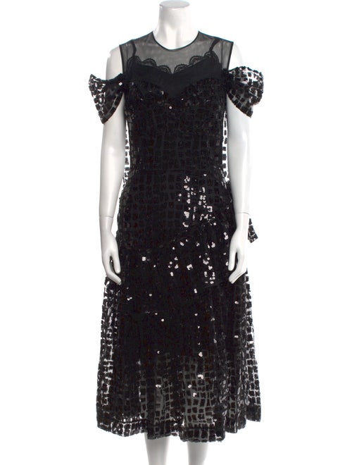 Simone Rocha Lace Pattern Midi Length Dress