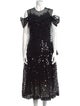 Simone Rocha Lace Pattern Midi Length Dress