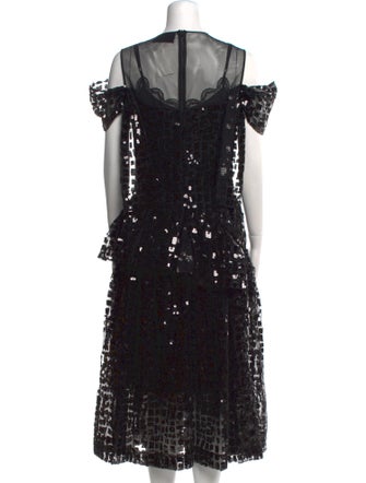 Simone Rocha Lace Pattern Midi Length Dress