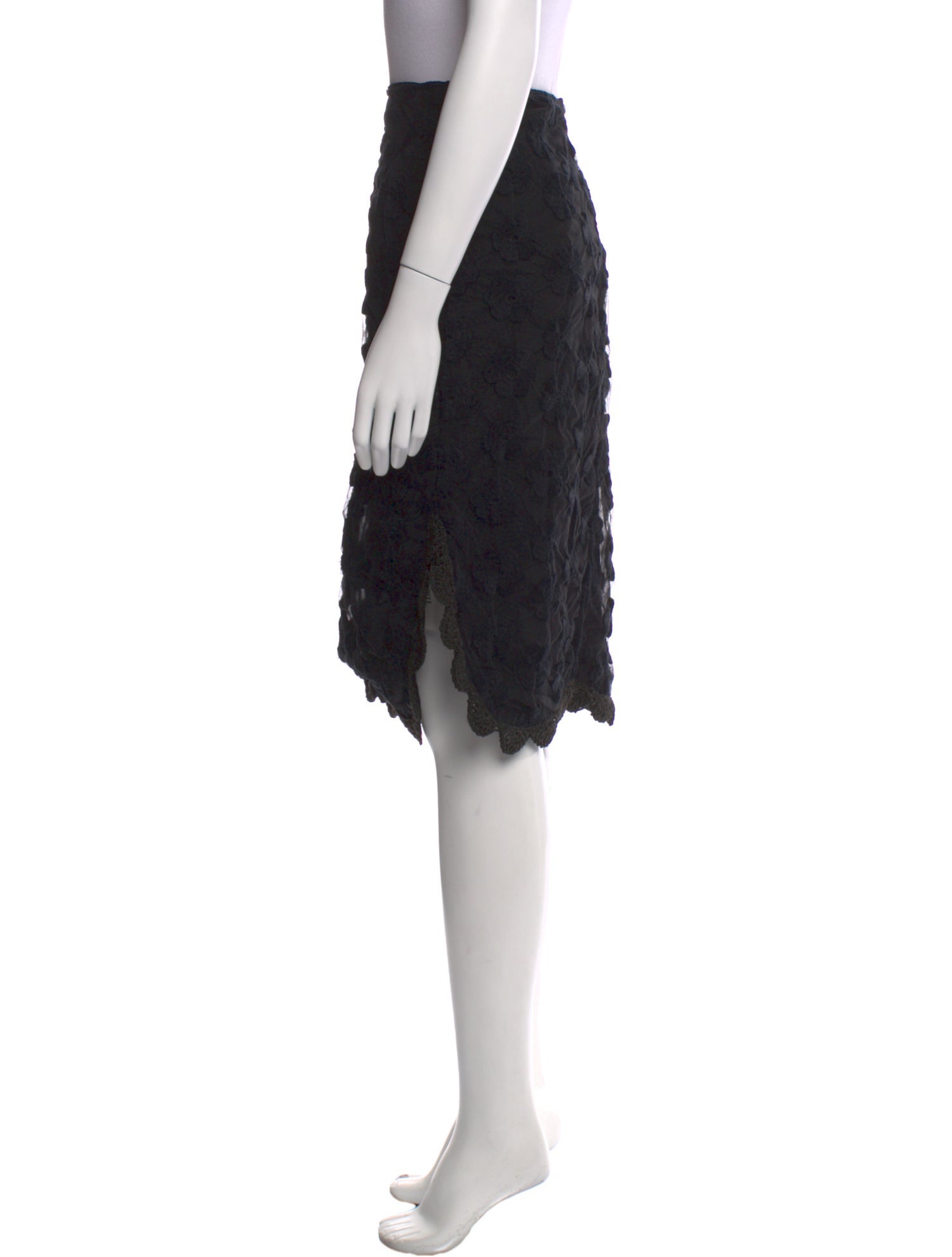 Simone Rocha Embroidered Accent Knee-Length Skirt