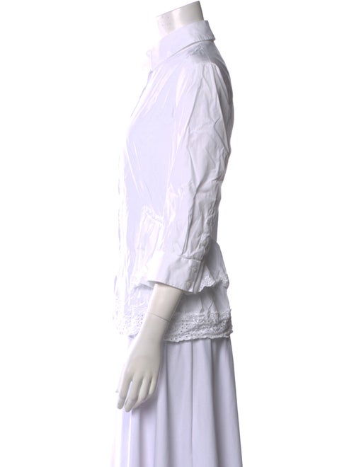 Simone Rocha Three-Quarter Sleeve Button-Up Top