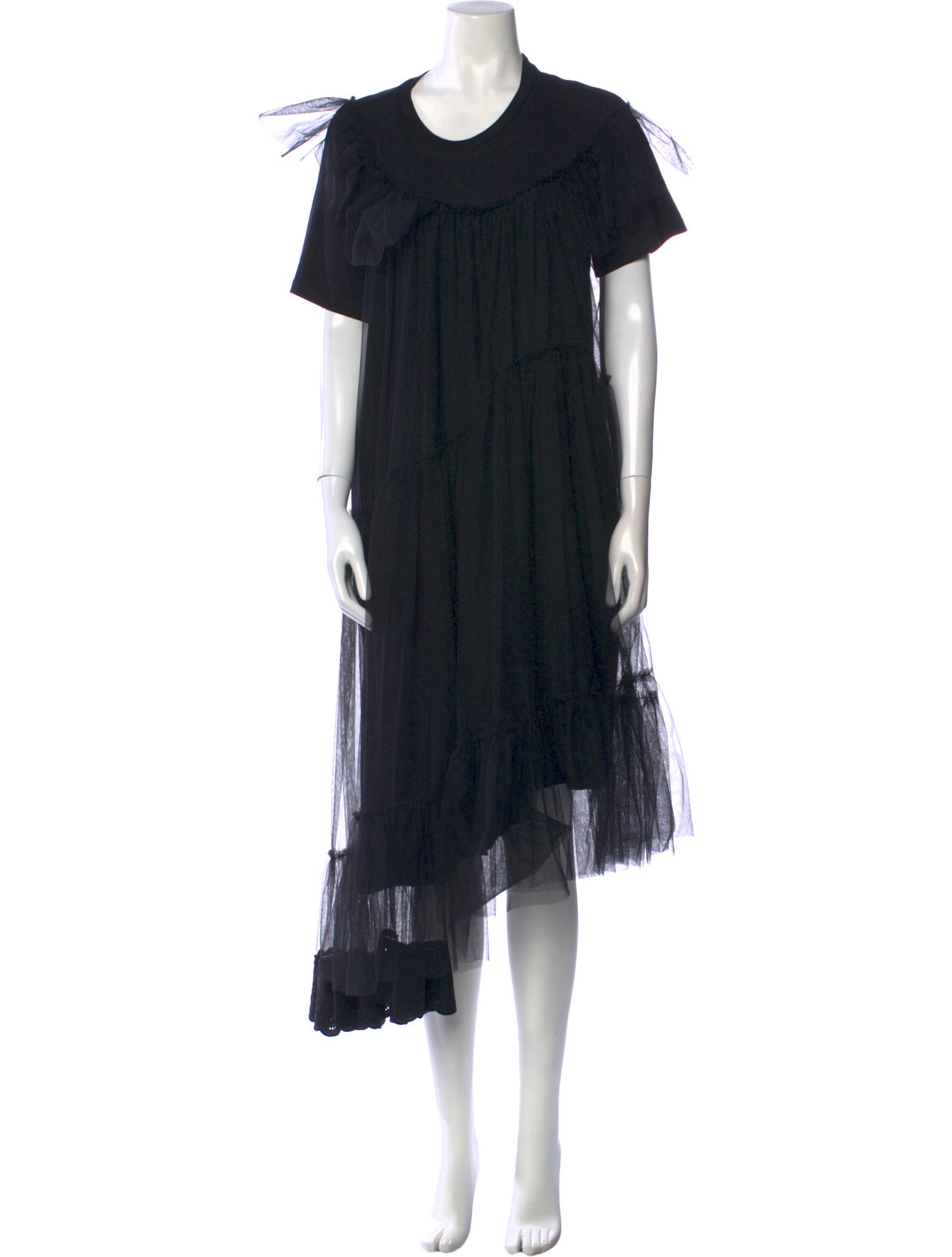 Simone Rocha Crew Neck Knee-Length Dress