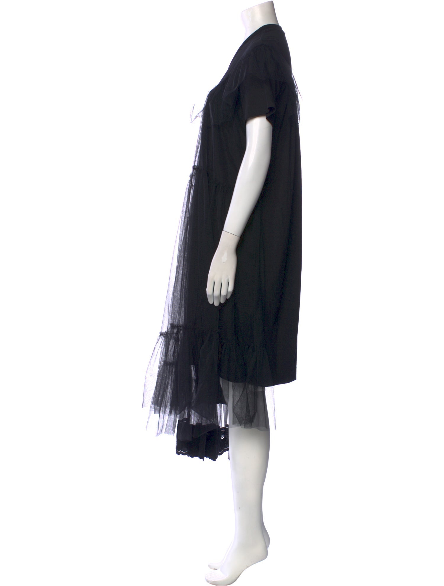 Simone Rocha Crew Neck Knee-Length Dress