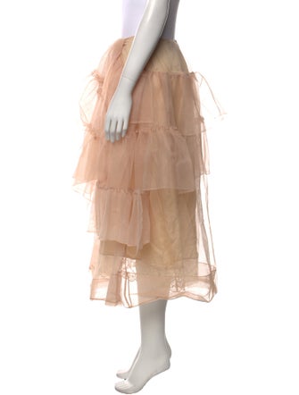 Simone Rocha Ruffle Embellishment Midi Length Skirt
