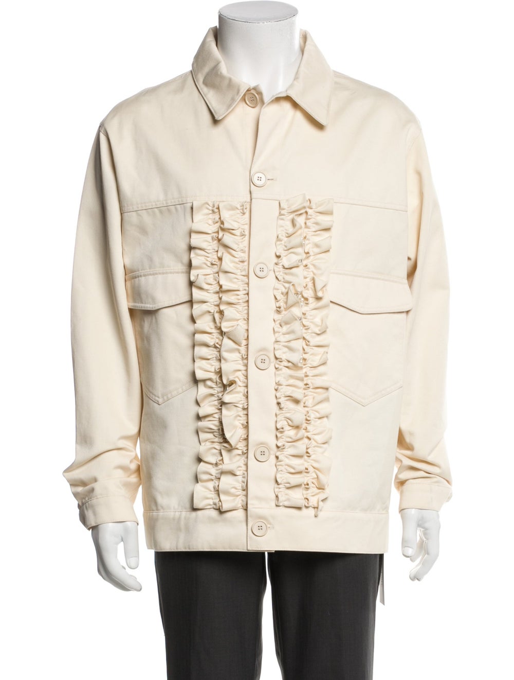 Simone Rocha Utility Jacket Neutrals Ruffle & Bea… - image 1