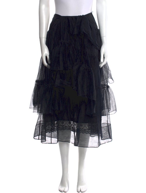 Simone Rocha Nylon Midi Length Skirt