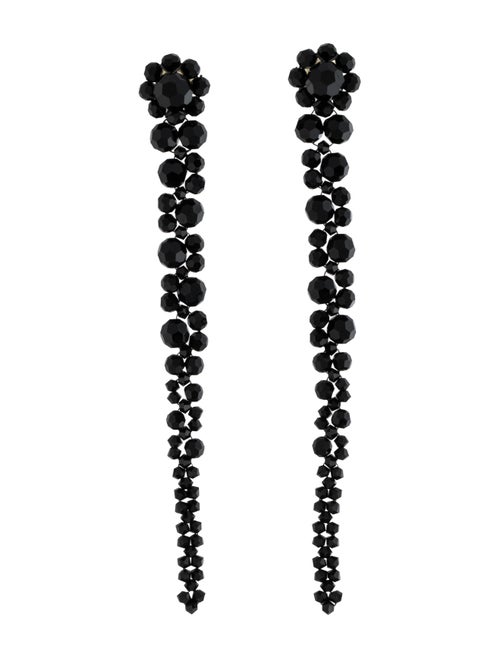 Simone Rocha Crystal Drip Drop Earrings