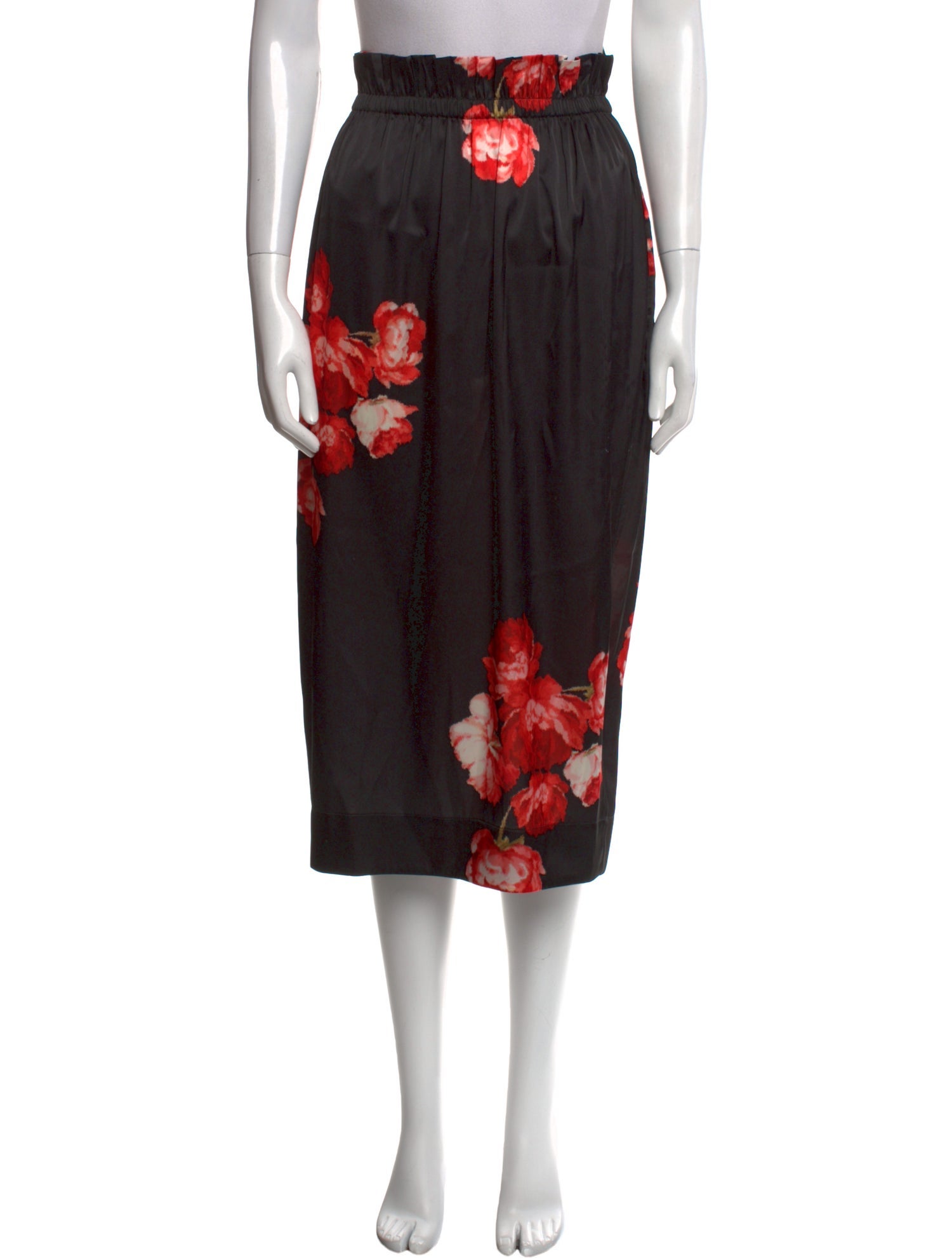 Simone Rocha Floral Print Midi Length Skirt