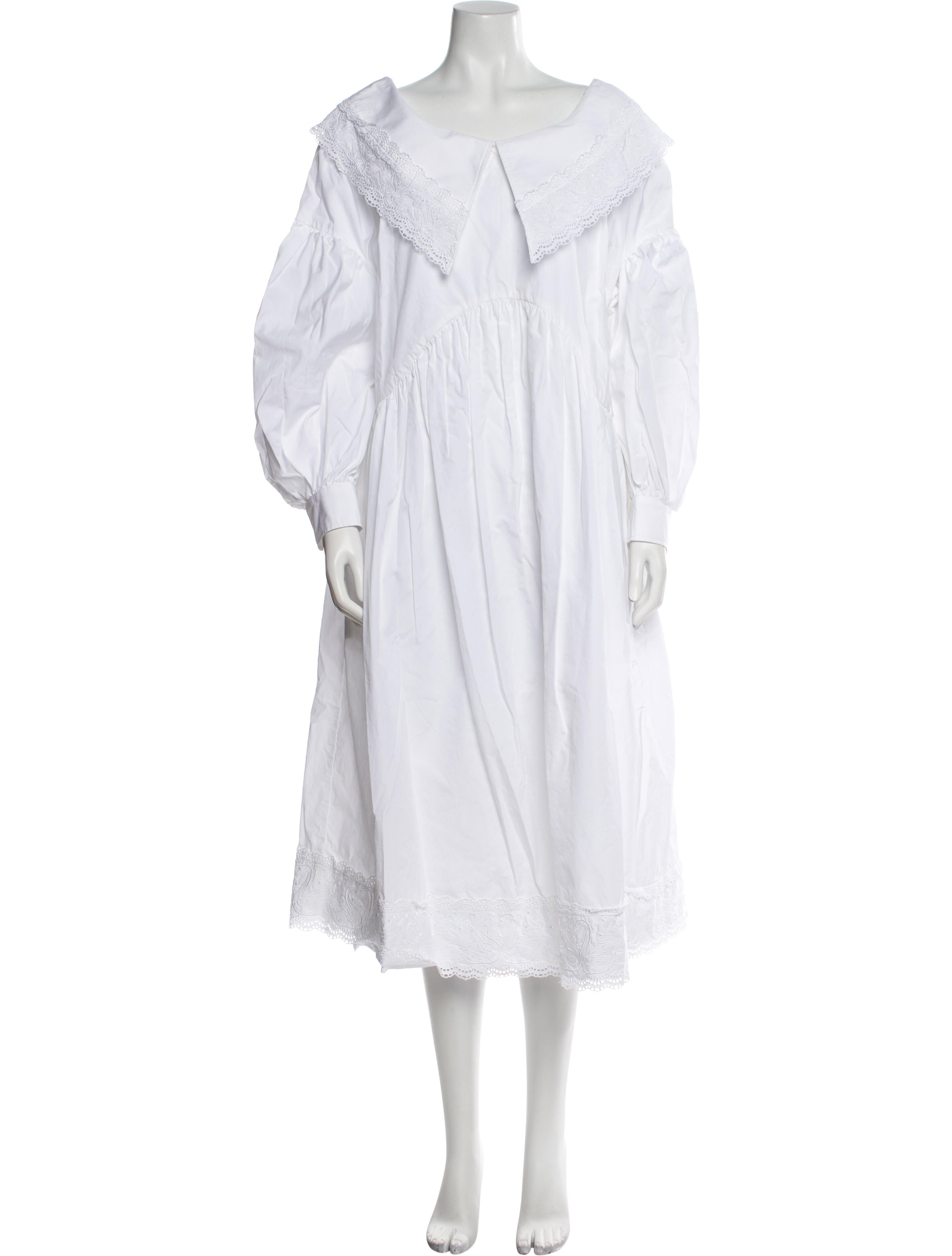 Simone Rocha V-Neck Midi Length Dress