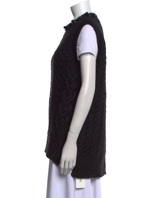 Simone Rocha Virgin Wool Mock Neck Sweater