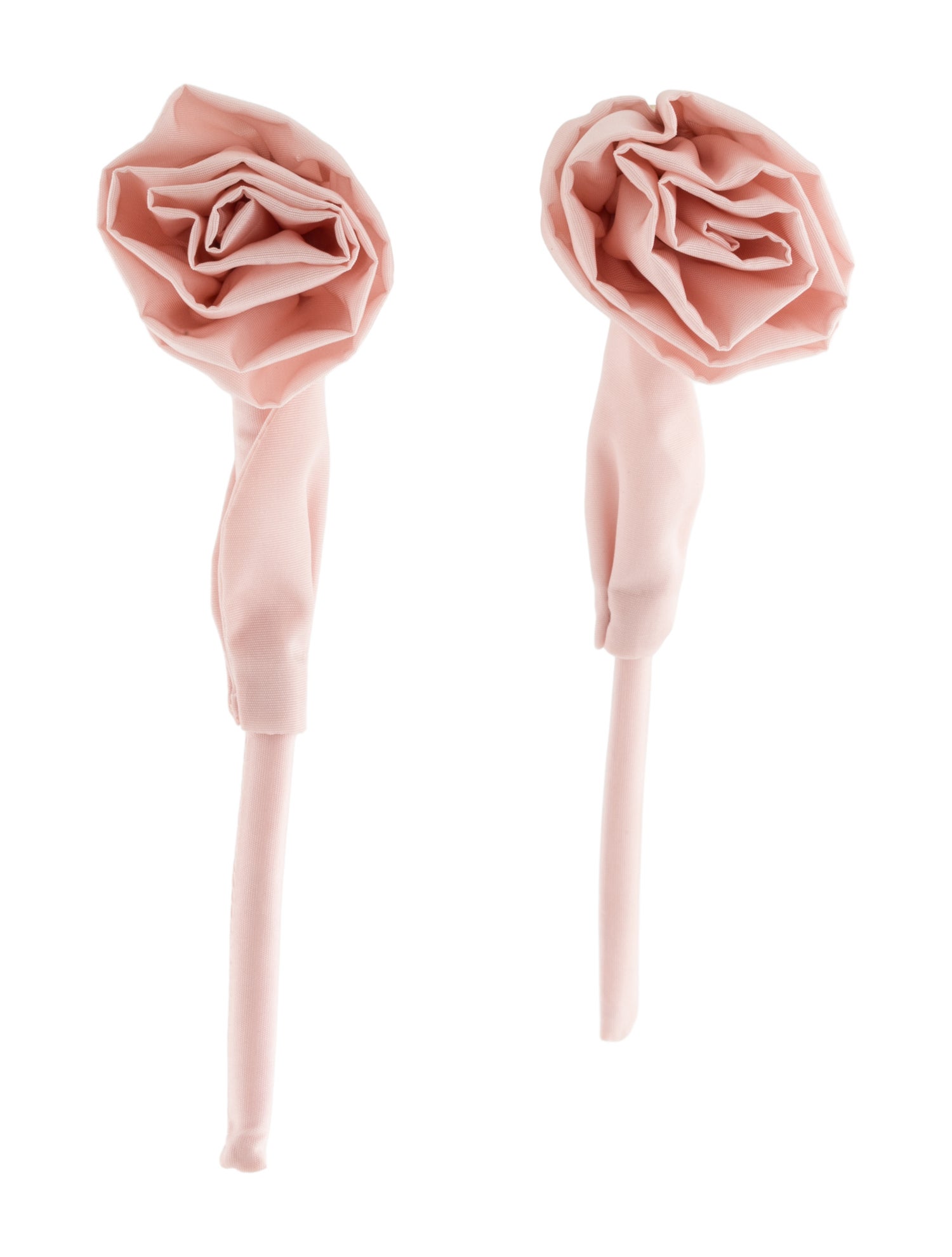 Simone Rocha Fabric Rose Drop Earrings