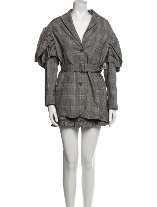 Simone Rocha Plaid Print Ruffle Embellishment Skirt Set