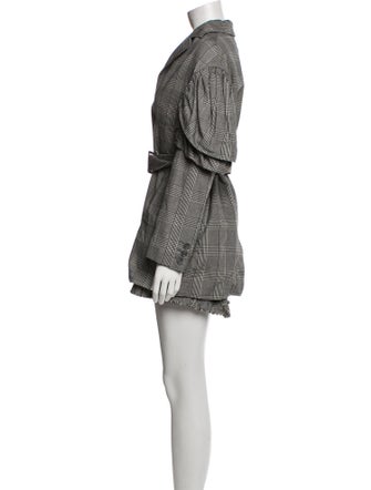 Simone Rocha Plaid Print Ruffle Embellishment Skirt Set